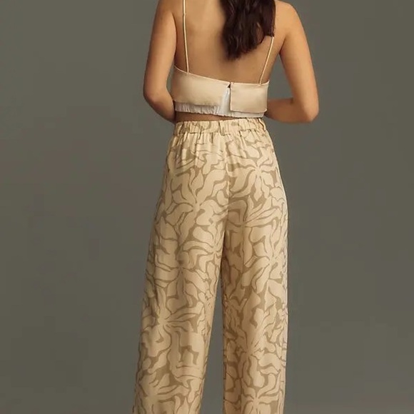 Anthropologie Mon Renn High Tide Wide Leg Pants Size M - Picture 2 of 10